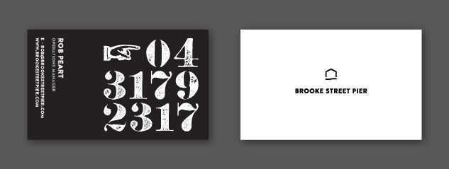 Brooke Street Pier Business Card