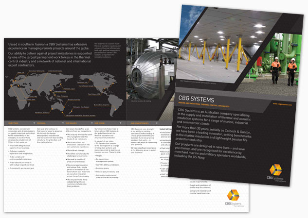 CBG Systems Brochure Design